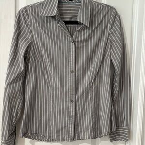 Gray Striped Women's Shirt